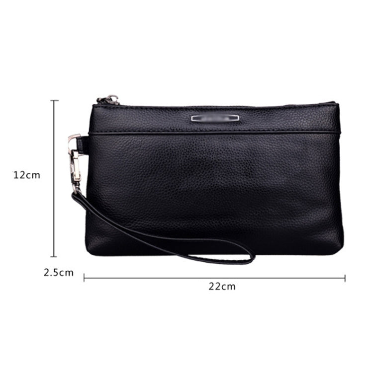 Men Clutch Bag Casual Long Zipper Wallet Large Capacity Handbag(Black) - Wallets by PMC TechLife | Online Shopping South Africa | PMC TechLife | Buy Now Pay Later Mobicred