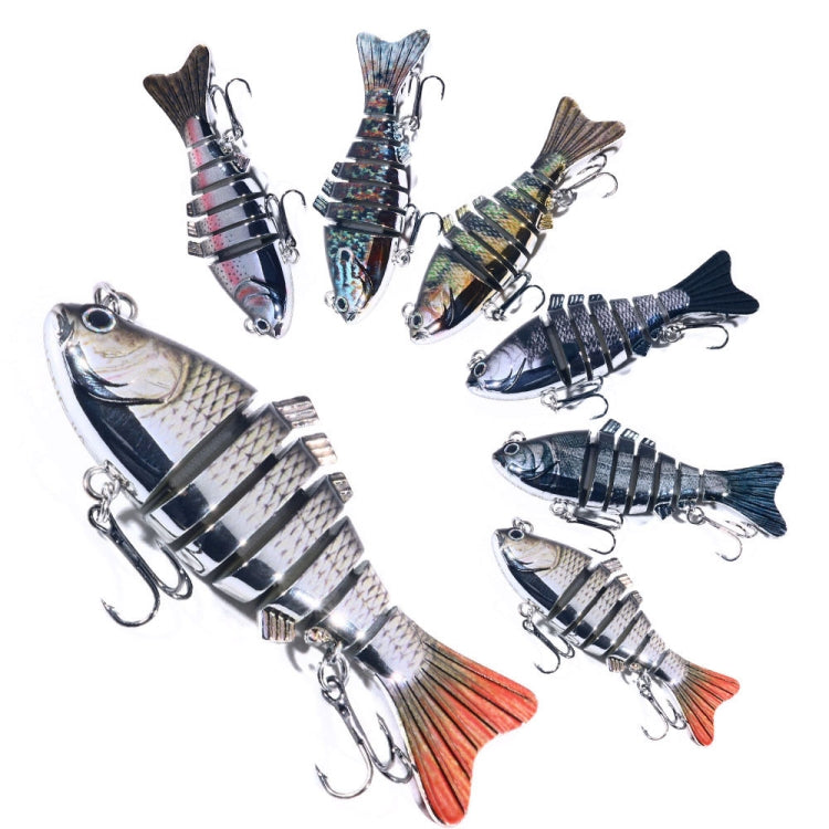 HENGJIA 10cm 24g Bionic Multi-Section Fish Bait Plastic Electroplating Fake Bait(6) - free shipping - PMC TechLife - Order now!