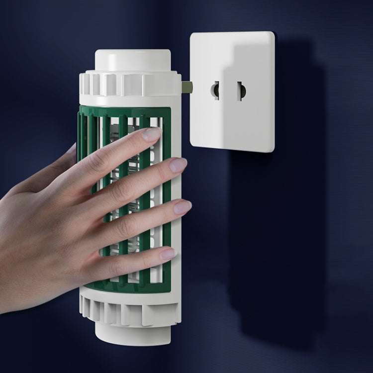 LED-UV Purple Light Wave Electric Shock Mosquito Killer Lamp Mini Plug-In Mosquito Repellent, CN Plug(Green) - free shipping - PMC TechLife - Order now!