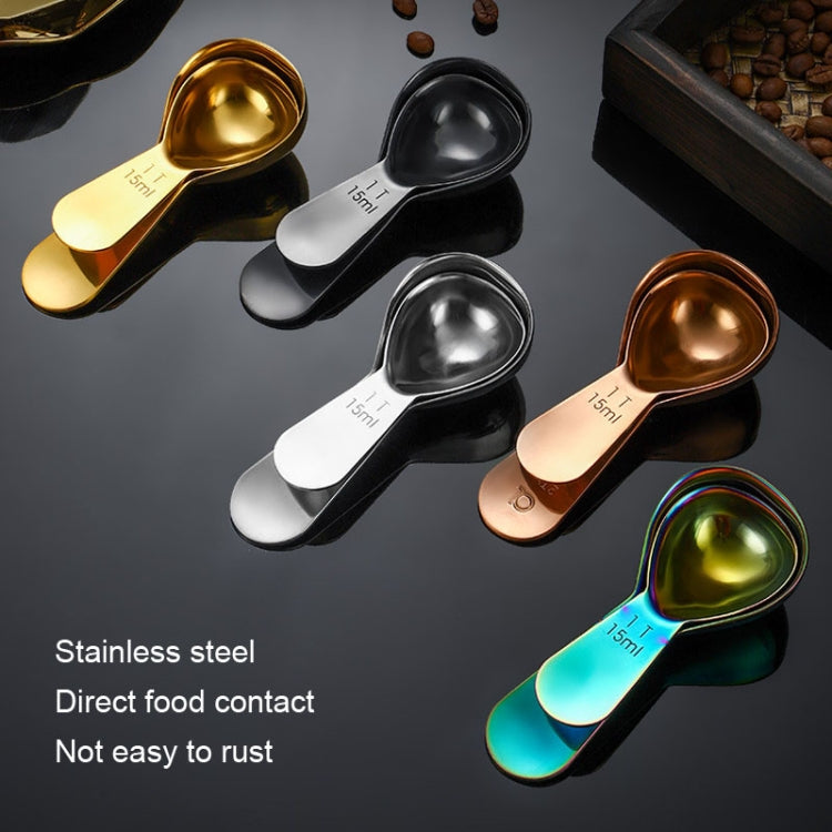 30ml 304 Stainless Steel Thickened Coffee Spoon With Scale Measuring Bean Spoon, Color: Gold - Coffee Machine & Accessories by PMC TechLife | Online Shopping South Africa | PMC TechLife | Buy Now Pay Later Mobicred