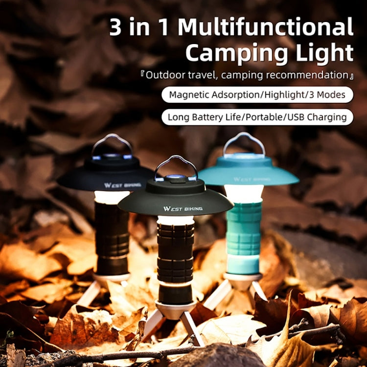 WEST BIKING Outdoor Lighthouse Camping Light LED Portable Magnetic Emergency Flashlight(Black) - Camping Lighting by WEST BIKING | Online Shopping South Africa | PMC TechLife | Buy Now Pay Later Mobicred