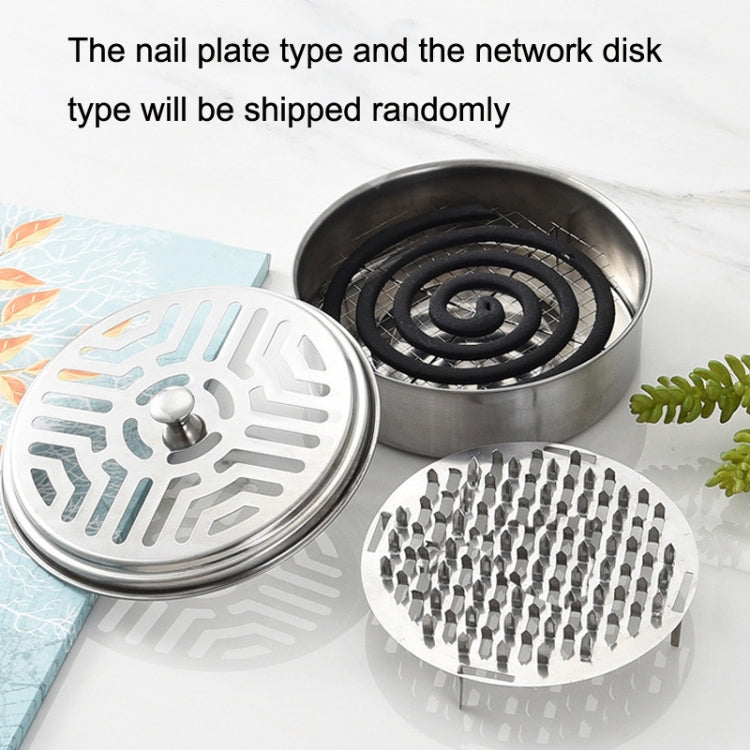 Stainless Steel Mosquito Incense Tray Holder Household Fireproof Mosquito Incense Box With Cover(As Show) - Mosquito Coil Tray by PMC Jewellery | Online Shopping South Africa | PMC Jewellery