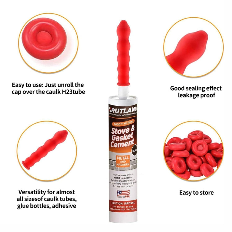 100pcs Glass Glue Nozzle Sealing Cap Leak-proof Sleeve Glass Glue Nozzle Protective Sleeve - Others by PMc TechLife | Online Shopping South Africa | PMc TechLife | Buy Now Pay Later Mobicred