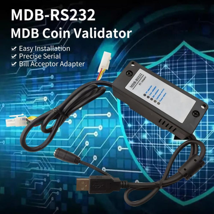 MDB-RS232 2020 USB Version MDB Coin Validator Data To PC RS232 For Vending Machine - RS485 / RS232 Series by PMC TechLife | Online Shopping South Africa | PMC TechLife | Buy Now Pay Later Mobicred