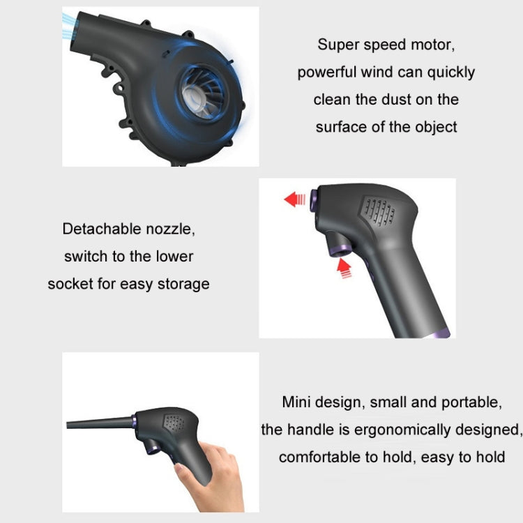 6000mAh Rechargeable Dust Blower Keyboard Case Cleaning Wind Blower - Vacuum Cleaner by PMC TechLife | Online Shopping South Africa | PMC TechLife | Buy Now Pay Later Mobicred