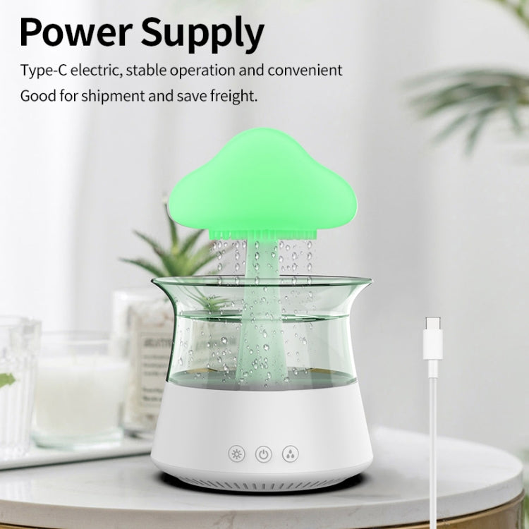 CH06 300ml Rain Humidifier Mushroom Cloud Colorful Night Lamp Aromatherapy Machine, Style: Without Remote Controller(Light Wood Grain) - free shipping - PMC TechLife - Order now!