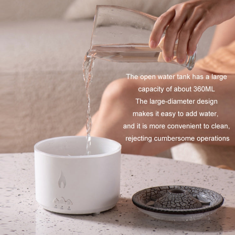 Volcanic Essential Oil Aroma Diffuser Ultrasonic Air Humidifier, Model: Two-color Remote Control(UK Plug) - free shipping - PMC TechLife - Order now!