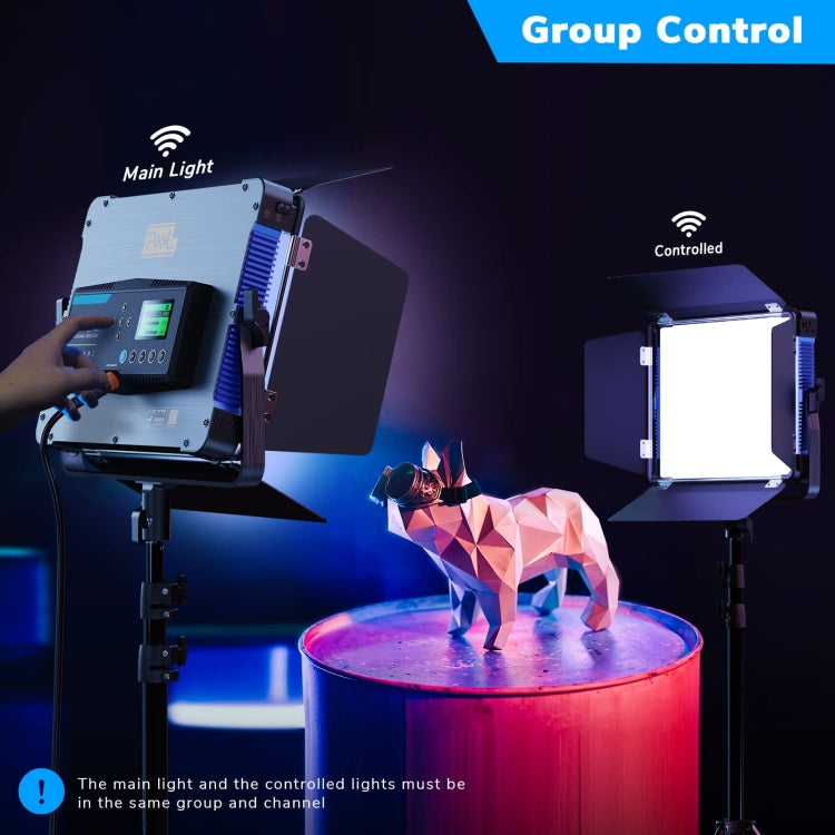 Pixel P80 60W 2600-10000K 542 LEDs Photography Fill Light Support Mobile APP Remote Control,EU Plug - free shipping - PMC TechLife - Order now!