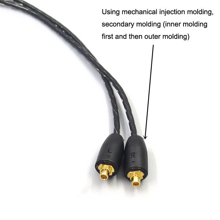 1.2m For Shure MMCX / SE215 / SE535 / SE846 / UE900 Volume Adjustment Headphone Cable(Blue) - Headset Accessories by PMC TechLife | Online Shopping South Africa | PMC TechLife | Buy Now Pay Later Mobicred