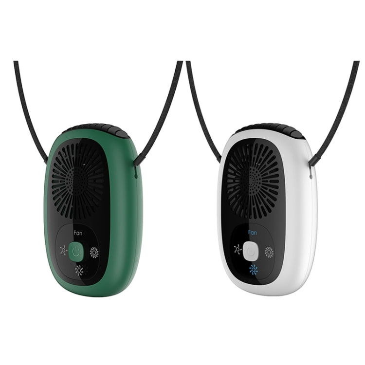 Leafless Hanging Neck Fan Mini Handheld Fan USB Rechargeable Fan With Negative Ions Green - Electric Fans by PMC Jewellery | Online Shopping South Africa | PMC Jewellery | Buy Now Pay Later Mobicred