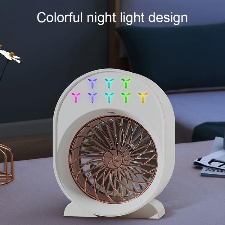 USB Spray Humidification Air Conditioning Fan Small Portable Desktop Air Cooler, Style: Charging (Green) - Electric Fans by PMC TechLife | Online Shopping South Africa | PMC TechLife | Buy Now Pay Later Mobicred