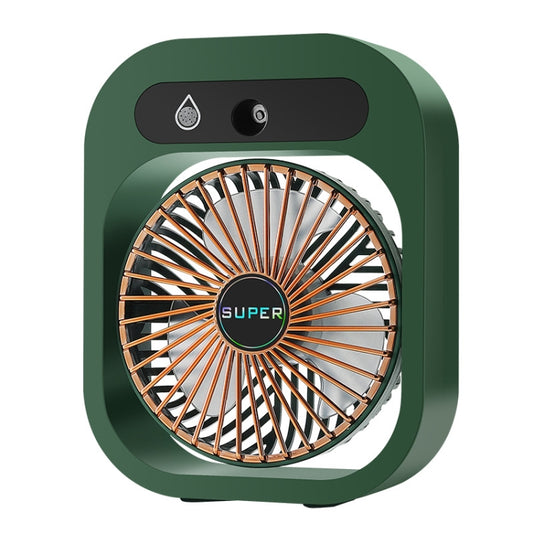 USB Charging Humidification Air Conditioner Fan Nano Spray Desktop Portable Cooling Fan(Green) - Electric Fans by PMC Jewellery | Online Shopping South Africa | PMC Jewellery | Buy Now Pay Later Mobicred