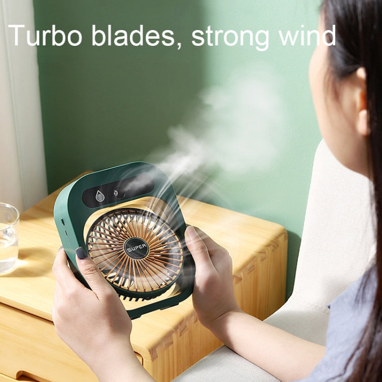 USB Charging Humidification Air Conditioner Fan Nano Spray Desktop Portable Cooling Fan(White) - Electric Fans by PMC TechLife | Online Shopping South Africa | PMC TechLife | Buy Now Pay Later Mobicred