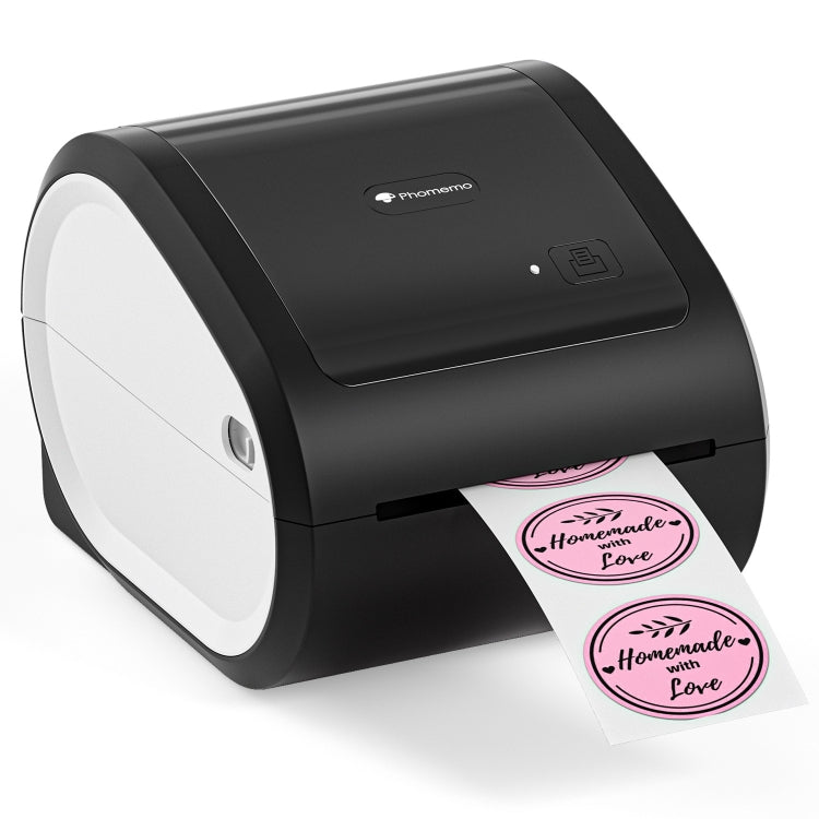 Phomemo D520-BT Bluetooth Thermal Shipping Label Printer Wireless Desktop Printer For Barcode Address Labels, Size: EU(Black White) - free shipping - PMC TechLife - Order now!
