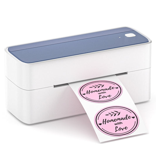 Phomemo PM241-BT Bluetooth Address Label Printer Thermal Shipping Package Label Maker, Size: EU(White Purple) - Printer by Phomemo | Online Shopping South Africa | PMC Jewellery | Buy Now Pay Later Mobicred