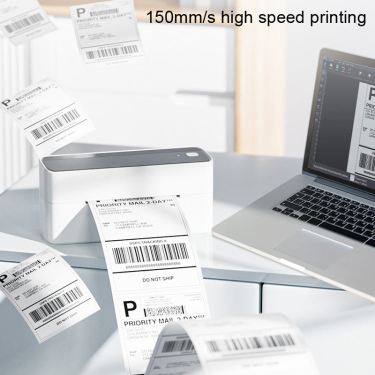 Phomemo PM241-BT Bluetooth Address Label Printer Thermal Shipping Package Label Maker, Size: EU(Silver) - free shipping - PMC TechLife - Order now!