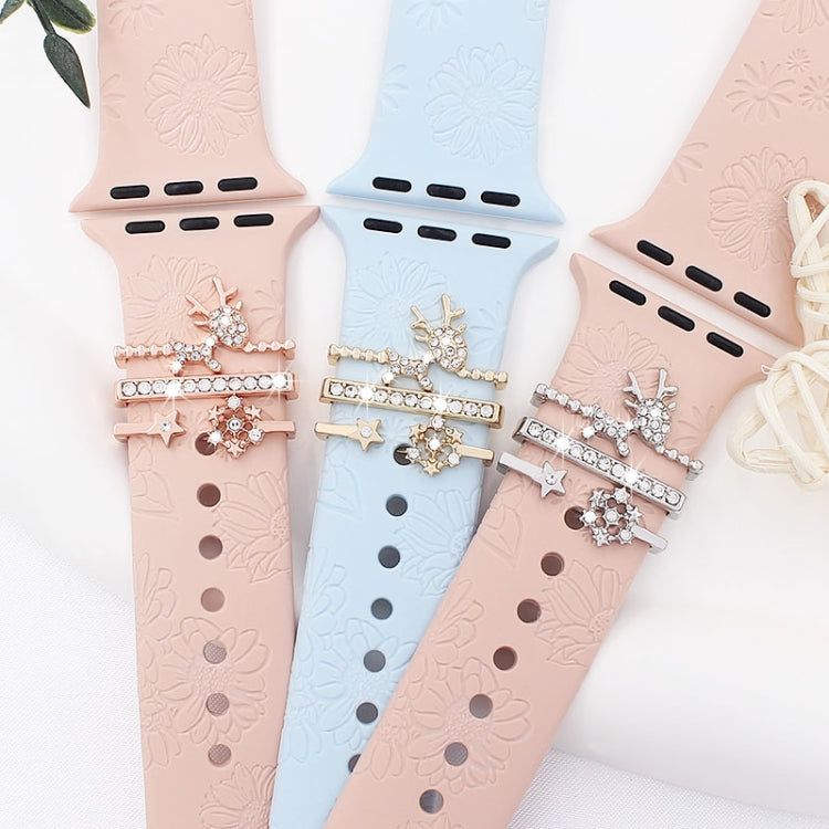 3pcs/Set Smart Watch Silicone Watch Band Decoration Ring(3) - free shipping - PMC TechLife - Order now!