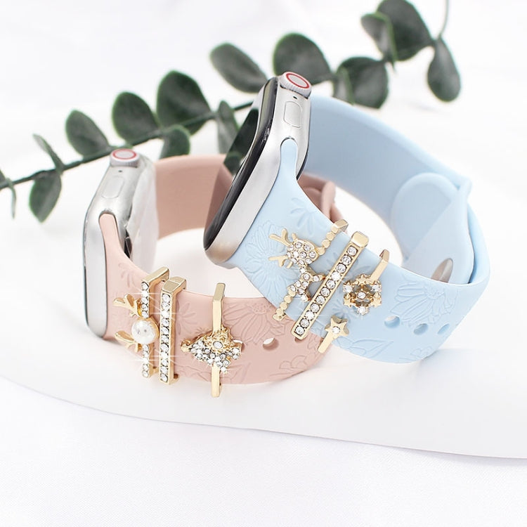 3pcs/Set Smart Watch Silicone Watch Band Decoration Ring(3) - free shipping - PMC TechLife - Order now!