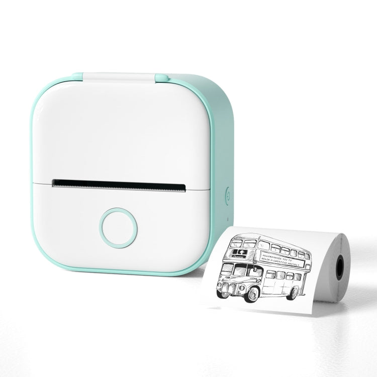 Phomemo T02 Standard Error Mini Pocket Small Portable Bluetooth Phone Photo Label Thermal Printer(White Green) - Printer by Phomemo | Online Shopping South Africa | PMC Jewellery | Buy Now Pay Later Mobicred