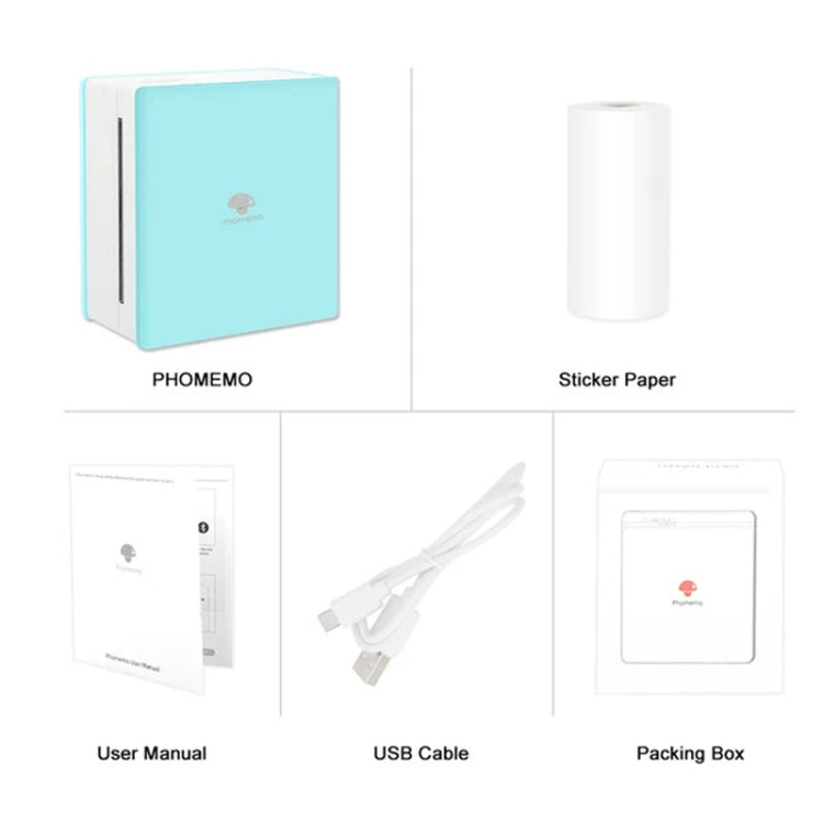 Phomemo M02-GN Pocket Small Bluetooth Portable Photo Thermal Label Wrong Question Printer - free shipping - PMC Jewellery - Order now!