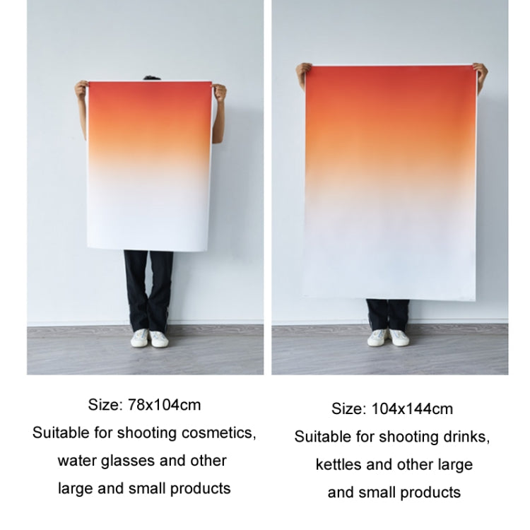 78x106cm Gradient Background Paper Photography Portrait Photo Props(East Dawning) - Gradient Color by PMC TechLife | Online Shopping South Africa | PMC TechLife | Buy Now Pay Later Mobicred