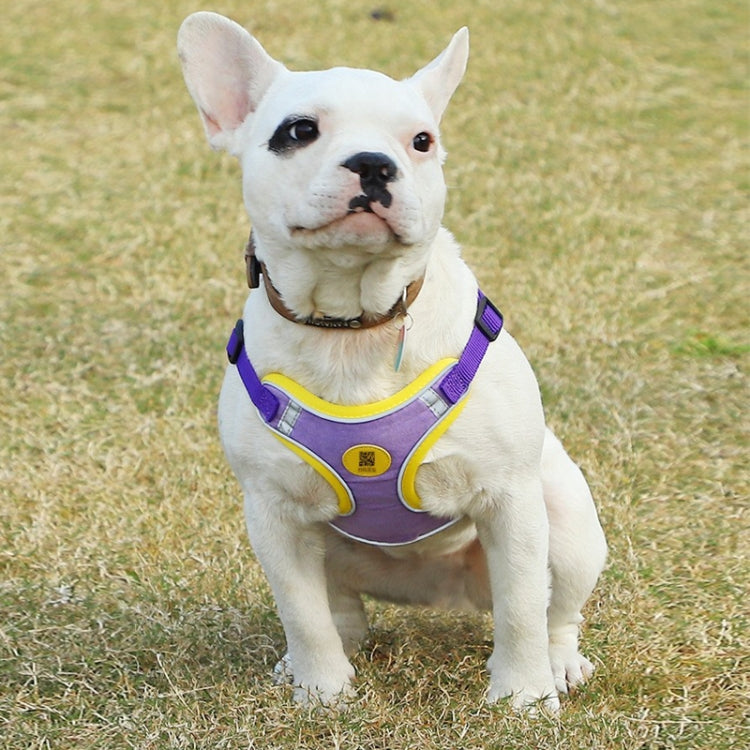 Pet Dog Harness Reflective Anti-break-off Vest-style Leash, Color: Mesh Orange(M) - free shipping - PMC TechLife - Order now!