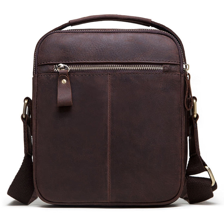 HUMERPAUL Men Shoulder Bag Retro Leather Crossbody Bag(Brown) - Single-shoulder Bags by HUMERPAUL | Online Shopping South Africa | PMC Jewellery