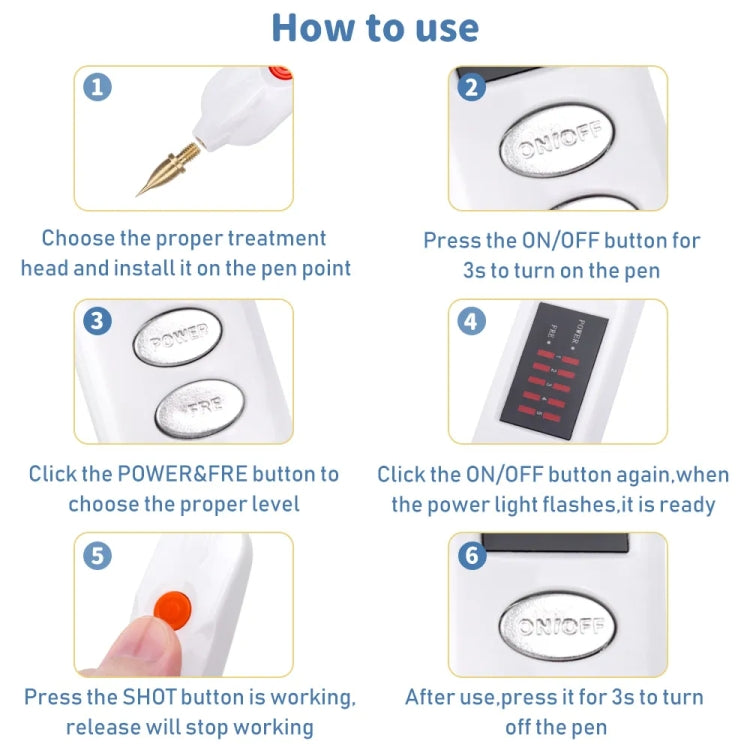 Spot Mole Pen Spot Removal Instrument Home Beauty Instrument, Spec: AU Plug-in Model(Silver) - free shipping - PMC TechLife - Order now!