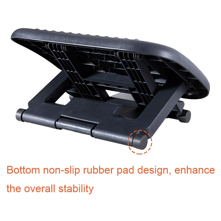Office Adjustable Massage Foot Pedal Children Step Stool Pregnant Women Massage Mat(Black) - free shipping - PMC TechLife - Order now!