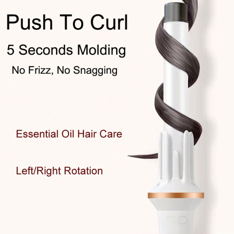 Automatic Curling Iron With Bi-Directional Rotating Ceramic Glaze Coating Hair Care, Plug: AU Plug White - free shipping - PMC TechLife - Order now!