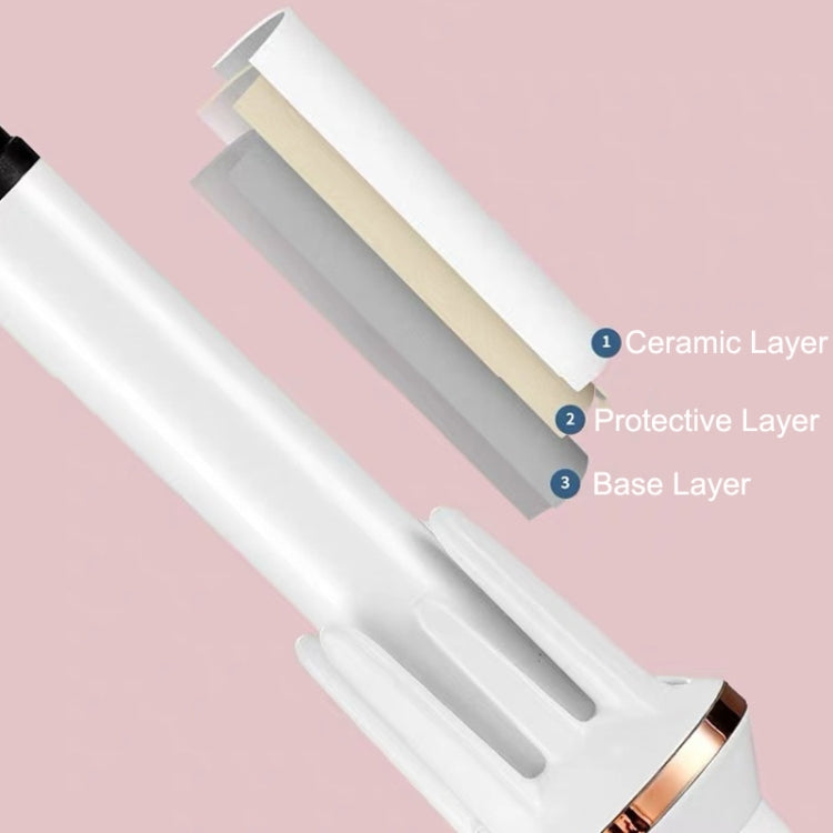 Automatic Curling Iron With Bi-Directional Rotating Ceramic Glaze Coating Hair Care, Plug: AU Plug White - free shipping - PMC TechLife - Order now!