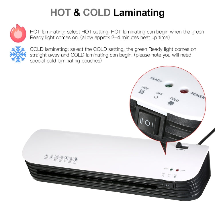 Osmile SL299 A4 Laminator Machine Set With 15 Laminating Pouches Paper Cutter Corner Rounder(UK Plug) - Photo Film Covering Machine by Osmile | Online Shopping South Africa | PMC TechLife | Buy Now Pay Later Mobicred