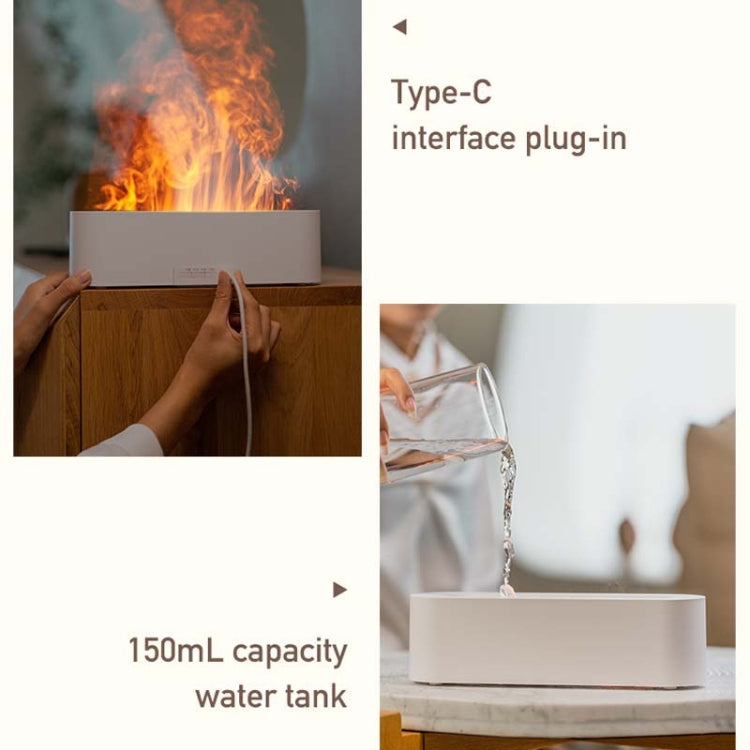 DQ709 Flame Aromatherapy Diffuser Quiet USB Air Humidifier(Black) - Air Purifiers & Accessories by PMC TechLife | Online Shopping South Africa | PMC TechLife