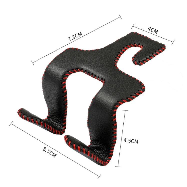 Car Double Hook Stainless Steel Rear Headrest Mobile Phone Holder(Brown) - Auto Fastener & Clips by PMC TechLife | Online Shopping South Africa | PMC TechLife | Buy Now Pay Later Mobicred