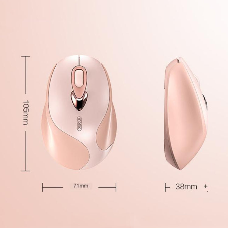 Inphic M8 Wireless Mouse Charging Quiet Office Home 2.4G USB Mouse(Milk Tea) - Wireless Mice by Inphic | Online Shopping South Africa | PMC Jewellery | Buy Now Pay Later Mobicred