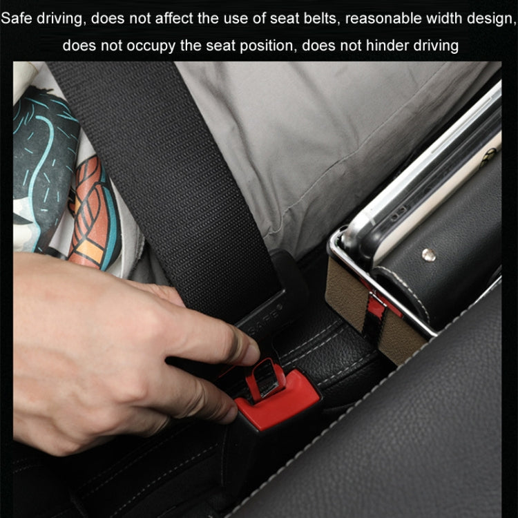 Car Seat Gap Storage Box Multifunctional Mobile Phone USB Charger, Color: Standard Brown - Stowing Tidying by PMC TechLife | Online Shopping South Africa | PMC TechLife | Buy Now Pay Later Mobicred