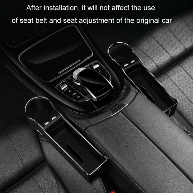 Car Seat Gap Storage Box Multifunctional Mobile Phone USB Charger, Color: QC3.0 Black - Stowing Tidying by PMC TechLife | Online Shopping South Africa | PMC TechLife | Buy Now Pay Later Mobicred