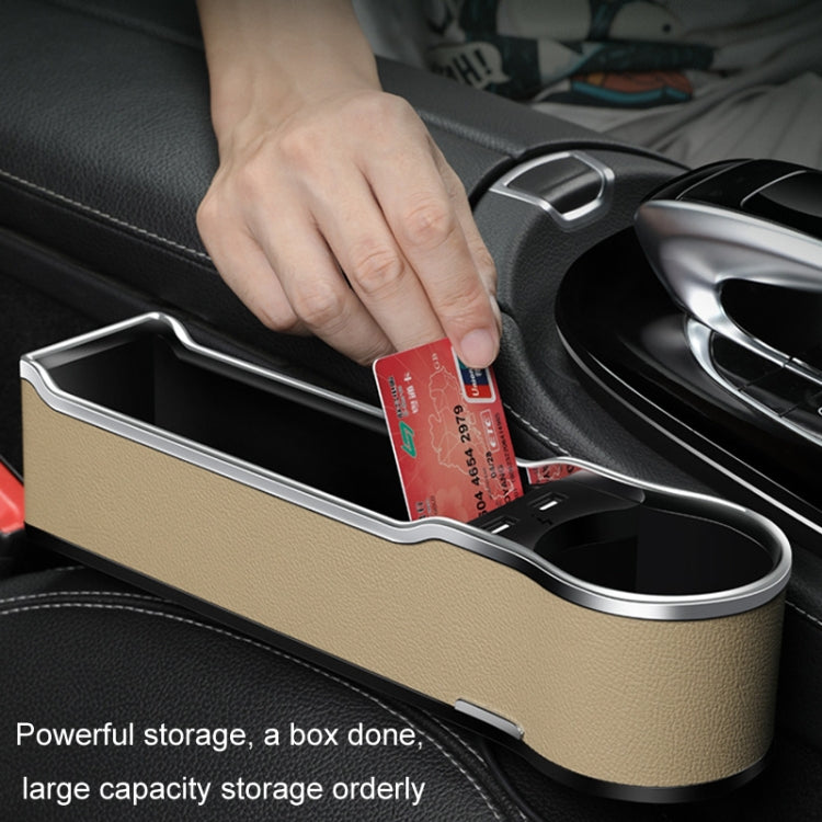 Car Seat Gap Storage Box Multifunctional Mobile Phone USB Charger, Color: QC3.0 Red - Stowing Tidying by PMC TechLife | Online Shopping South Africa | PMC TechLife | Buy Now Pay Later Mobicred