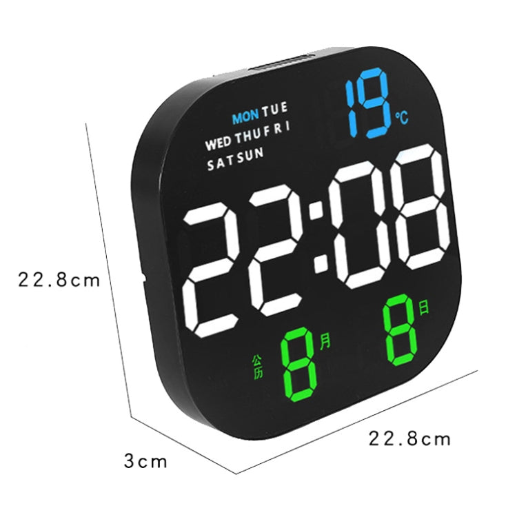 6633 LED Screen Digital Display Timing Desktop Alarm Clock Living Room Hanging Clock(Orange Light) - Wall Clock by PMc TechLife | Online Shopping South Africa | PMc TechLife | Buy Now Pay Later Mobicred