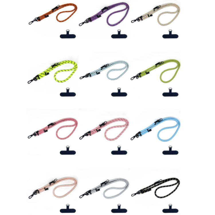 10mm Thick Rope Mobile Phone Anti-Lost Adjustable Lanyard Spacer(Fluorescent Green Black) - Lanyards & Wrist Straps by PMc TechLife | Online Shopping South Africa | PMc TechLife | Buy Now Pay Later Mobicred