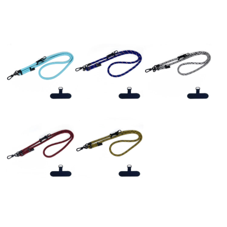 10mm Thick Rope Mobile Phone Anti-Lost Adjustable Lanyard Spacer(Tide Pattern Black Red) - free shipping - PMc TechLife - Order now!