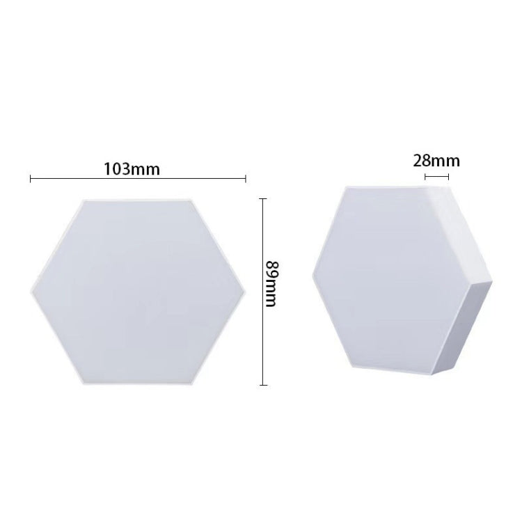 10pcs/set RGB Symphony Hexagon Lights DIY Bedside Ambient Wall Lamp Smart Honeycomb Light(WIFI-APP) - Novelty Lighting by PMC TechLife | Online Shopping South Africa | PMC TechLife | Buy Now Pay Later Mobicred