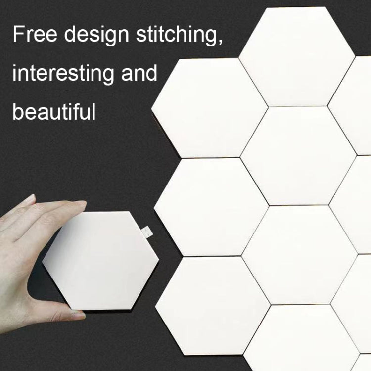 10pcs/set RGB Symphony Hexagon Lights DIY Bedside Ambient Wall Lamp Smart Honeycomb Light(WIFI-APP) - Novelty Lighting by PMC TechLife | Online Shopping South Africa | PMC TechLife | Buy Now Pay Later Mobicred