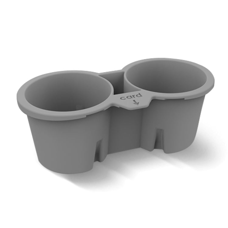 For Tesla Model3/Y Central Control Storage Silicone Cup Stopper(Grey) - Car Drink Holders by PMC TechLife | Online Shopping South Africa | PMC TechLife | Buy Now Pay Later Mobicred