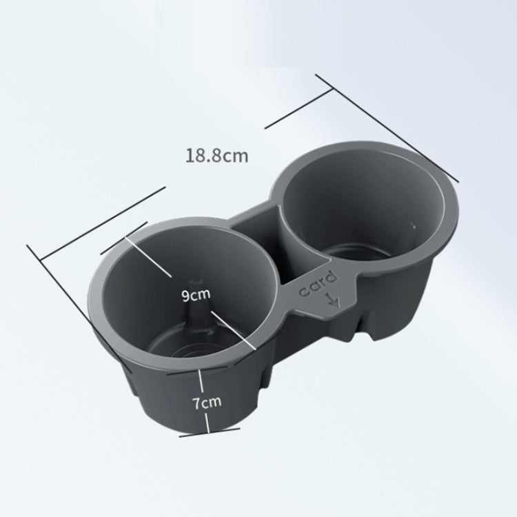 For Tesla Model3/Y Central Control Storage Silicone Cup Stopper(Grey) - Car Drink Holders by PMC TechLife | Online Shopping South Africa | PMC TechLife | Buy Now Pay Later Mobicred