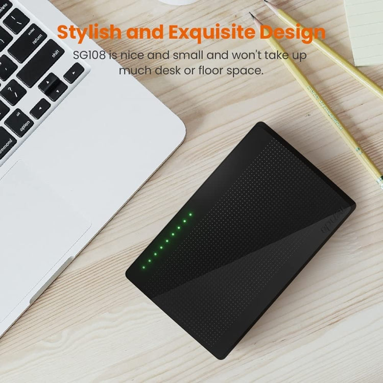 Tenda SG108 100/1000M Desktop Network Switch 8 Port Gigabit Desktop Switch Ethernet Switch LAN Hub(UK Plug) - free shipping - PMC Jewellery - Order now!