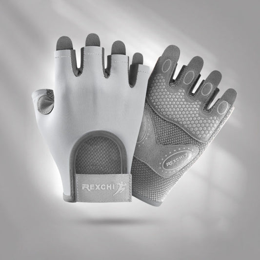 Yoga Sports Gloves Non-slip Shock-absorbing Half-finger Anti-cocoon Gloves, Size: M(Arctic Gray) - Safety Gloves by PMC Jewellery | Online Shopping South Africa | PMC Jewellery | Buy Now Pay Later Mobicred