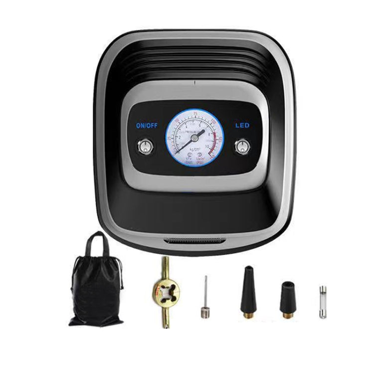 12V Metal Cylinder Smart Digital Display Portable Mini Tire Pump, Specification: No. 30 Manual Shutdown - Inflatable Pump by PMC TechLife | Online Shopping South Africa | PMC TechLife