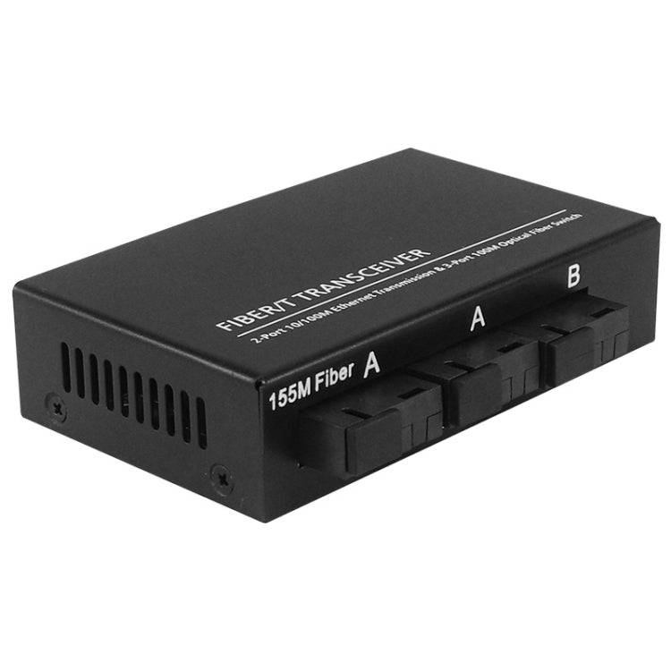 3 Fiber Port & 3 LAN Port 10/100Mbps Ethernet Switch Fiber Optic Switch - Fiber Receiver by PMC Jewellery | Online Shopping South Africa | PMC Jewellery | Buy Now Pay Later Mobicred