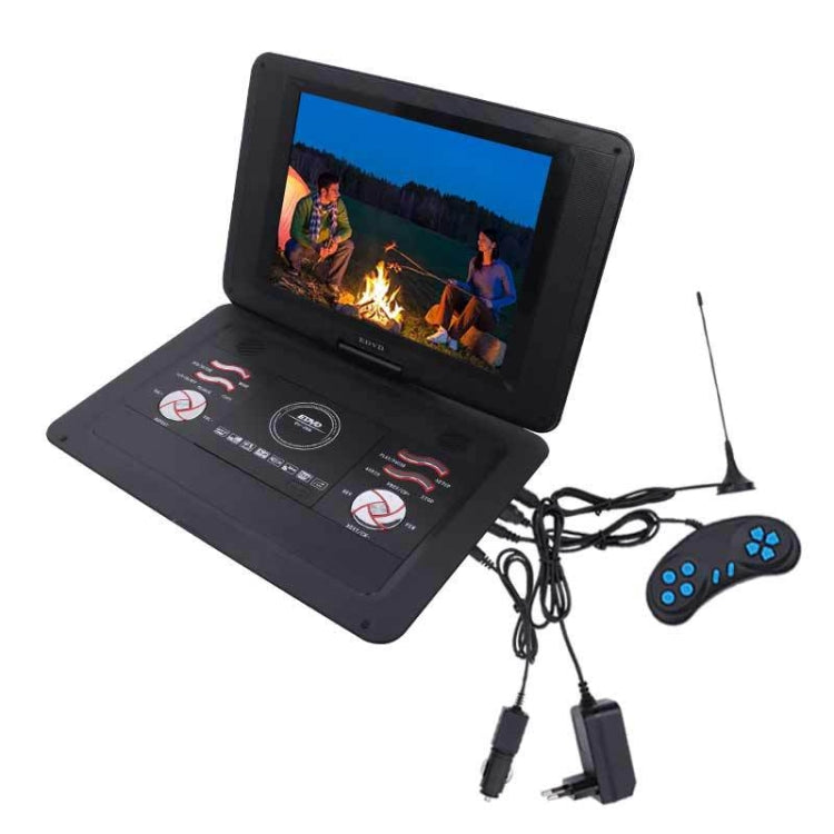 14.1-Inch Screen Portable DVD Player Support USB/SD/AV Input With Gamepad(EU Plug) - DVD & LCD Player by PMC Jewellery | Online Shopping South Africa | PMC Jewellery | Buy Now Pay Later Mobicred